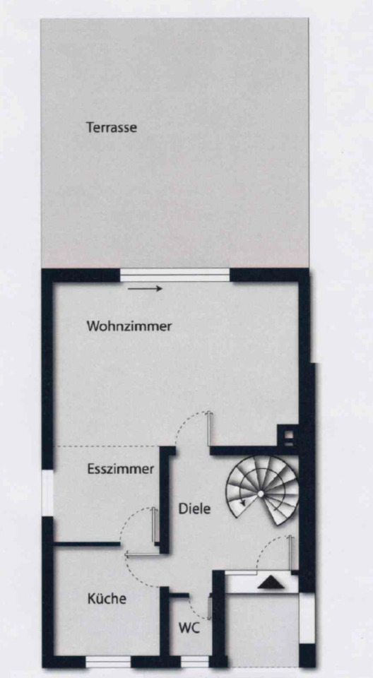 Doppelhaushälfte mit großer Dachterrasse in Marsberg-Leitmar