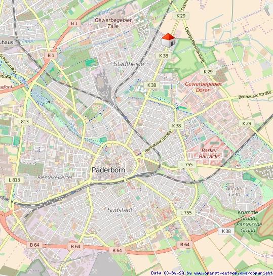 Erdgeschoßwohnung Paderborn - 1 Zimmer, 32 m&sup2;, 425&euro; | Angebot:26314487