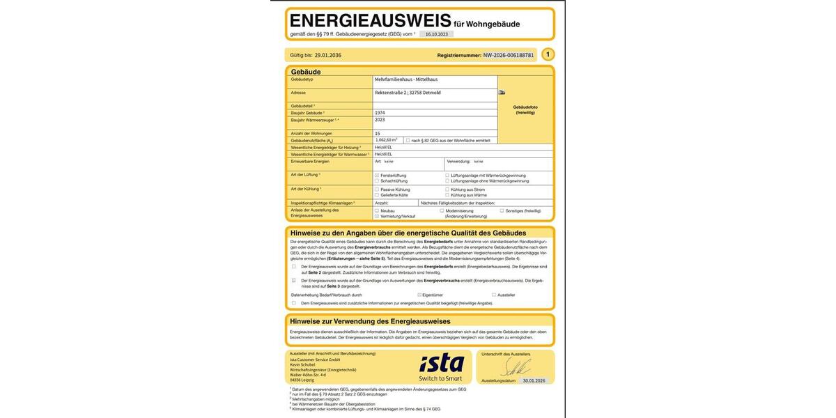 Etagenwohnung Detmold Hakedahl - 2 Zimmer, 62 m&sup2;, 110.000&euro; | Angebot:27630550