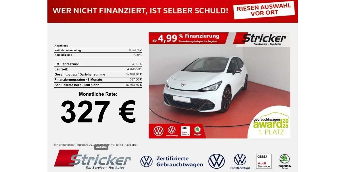 Cupra Born 40.203 km 27.489 € Detmold 32760