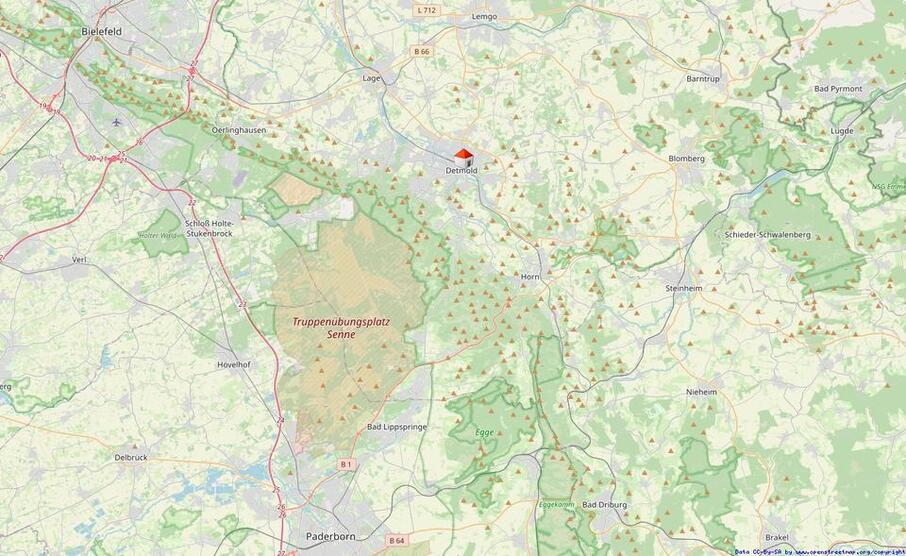Büro- oder Praxisräume im Hochparterre in einem denkmalgeschützten Gebäude im Zentrum von Detmold