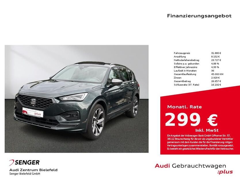 Seat Tarraco 86.645 km 30.180 € Bielefeld 33609