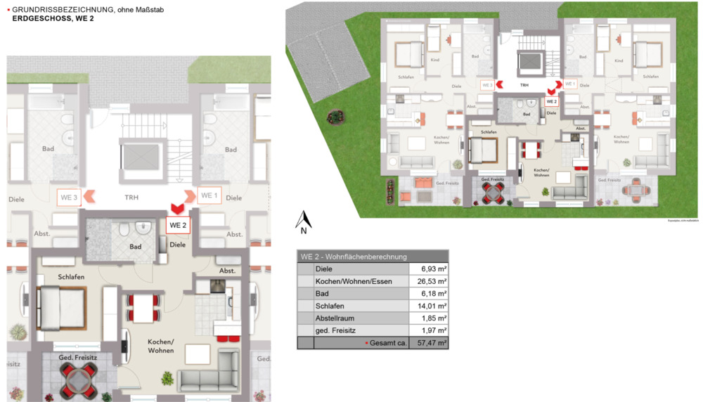 Neubau-Eigentumswohnungen mit 2 - 3 Zimmern***1799 R in Schloß Holte 2 zimmer