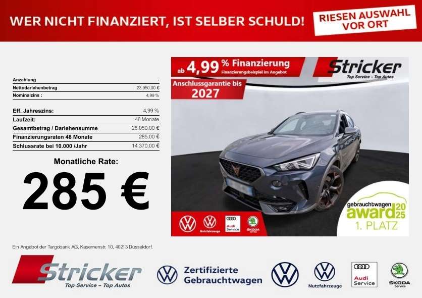 Cupra Formentor 41.331 km 23.949 &euro; Detmold 32760