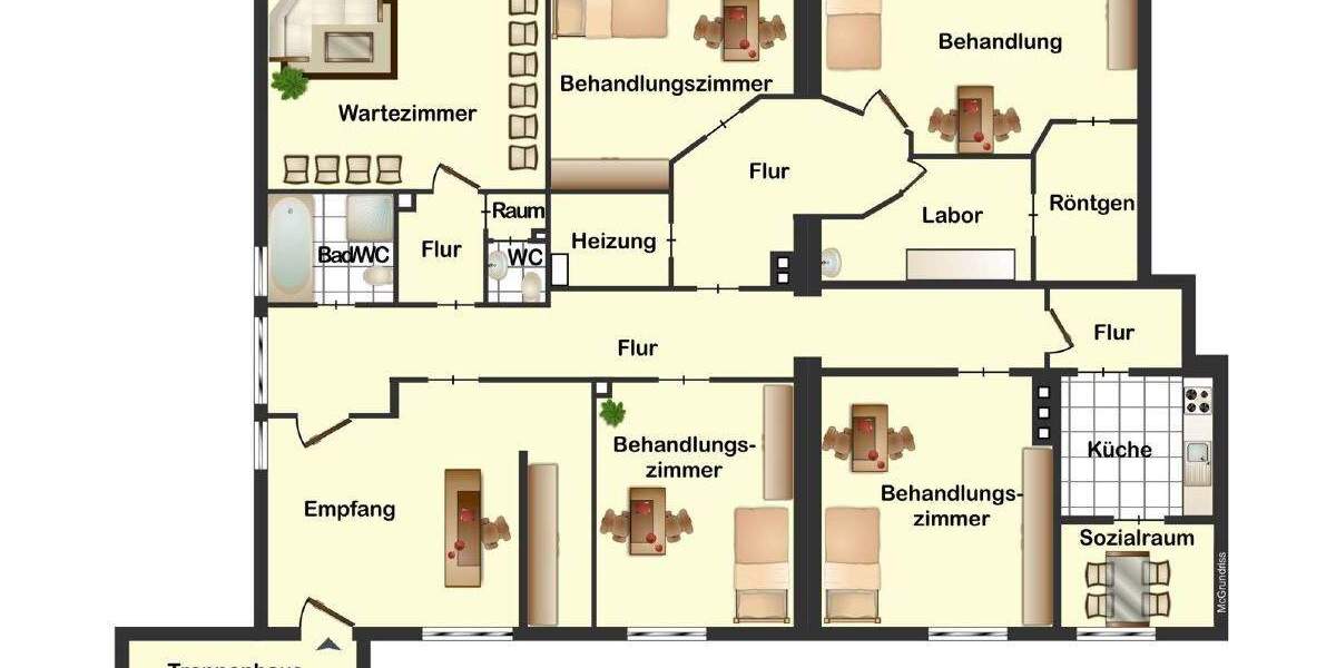 Gewerbeobjekt Paderborn Schloß Neuhaus - 6 Zimmer, 1.400&euro; | Angebot:25781125