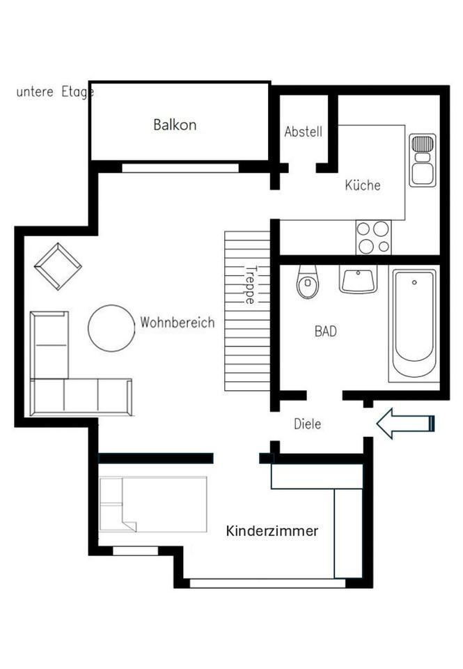Maisonette Eigentumswohnung über den Dächern der Stadt (Zentrum)