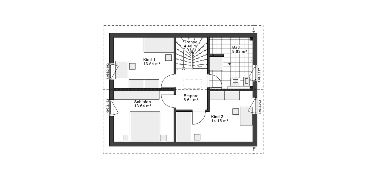 Einfamilienhaus Detmold Hiddesen - 3 Zimmer, 122 m&sup2;, 1.400&euro; | Angebot:24343543