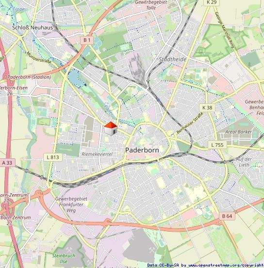 Etagenwohnung Paderborn Kernstadt - 2 Zimmer, 51 m&sup2;, 675&euro; | Angebot:24837550