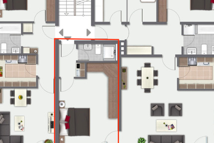 Schöne 1 Zimmer Wohnung mit Balkon - Nähe Padersee & Fischteiche