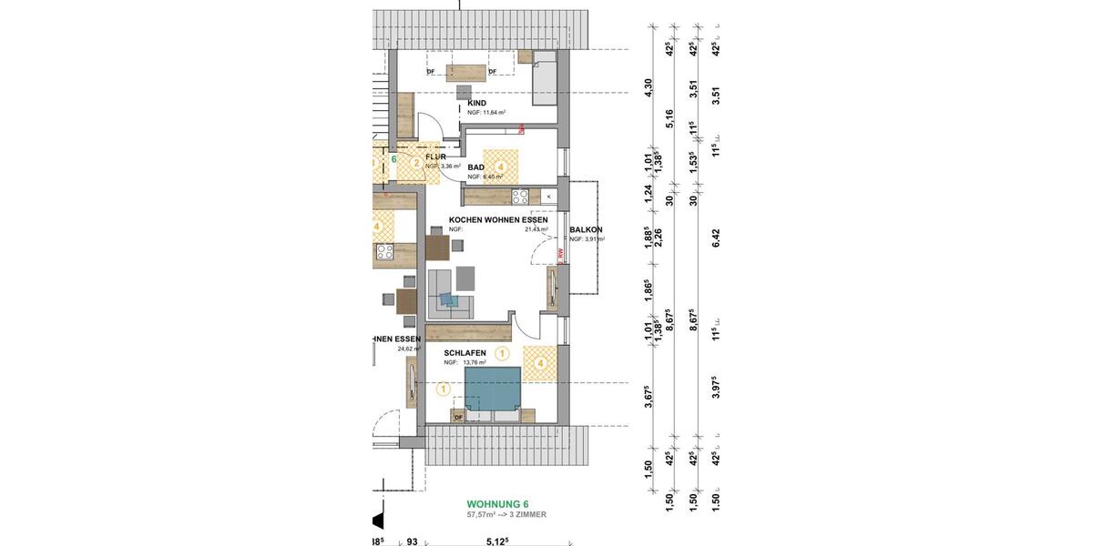 Dachgeschoßwohnung Bad Lippspringe - 3 Zimmer, 58 m&sup2;, 748&euro; | Angebot:27618593