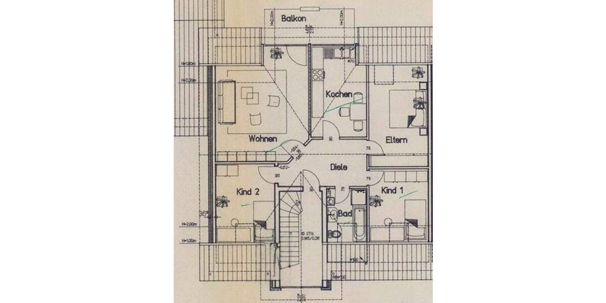 Etagenwohnung Delbrück Hagen - 4 Zimmer, 90 m&sup2;, 249.000&euro; | Angebot:25804044