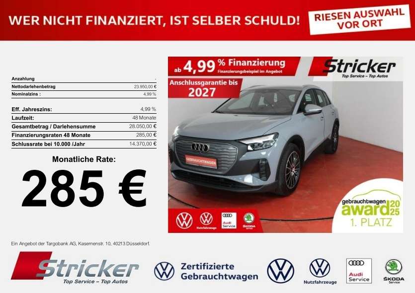 Audi Q4 e-tron 21.451 km 23.949 &euro; Detmold 32760