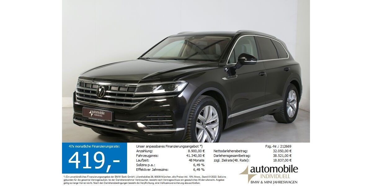 VW Touareg 76.800 km 40.840 &euro; Paderborn 33100