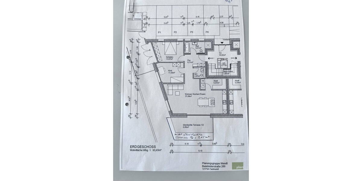 Etagenwohnung Detmold Hiddesen - 3 Zimmer, 97 m&sup2;, 1.290&euro; | Angebot:26741019