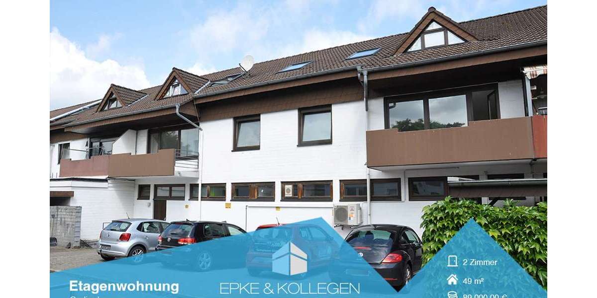 Etagenwohnung Oerlinghausen - 2 Zimmer, 49 m&sup2;, 89.000&euro; | Angebot:21853424