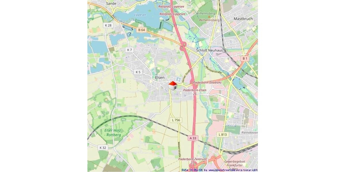 Dachgeschoßwohnung Paderborn Elsen - 3 Zimmer, 67 m&sup2;, 750&euro; | Angebot:26610396