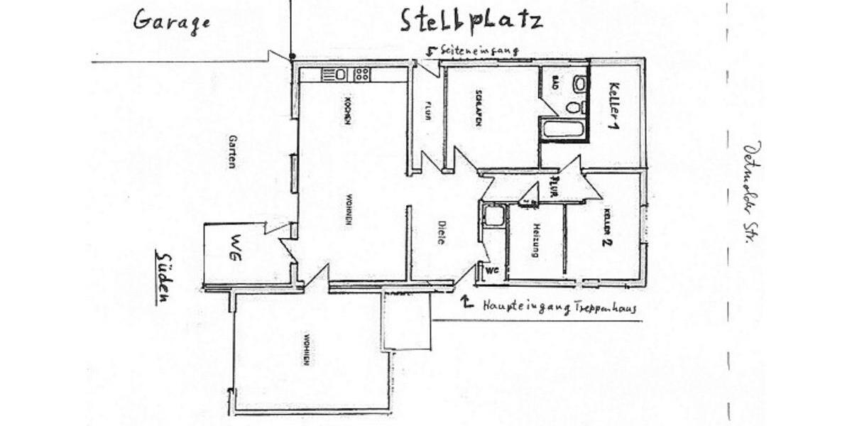 Etagenwohnung Oerlinghausen - 3 Zimmer, 94 m&sup2;, 175.000&euro; | Angebot:24983282