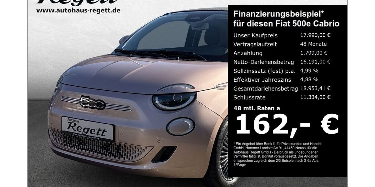 Fiat 500e 32.332 km 17.990 € Delbrück-Westenholz 33129