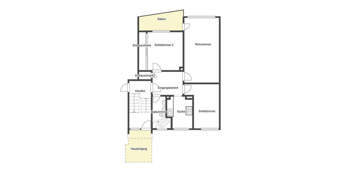 Etagenwohnung Detmold Innenstadt - 3 Zimmer, 69 m&sup2;, 125.000&euro; | Angebot:26514197