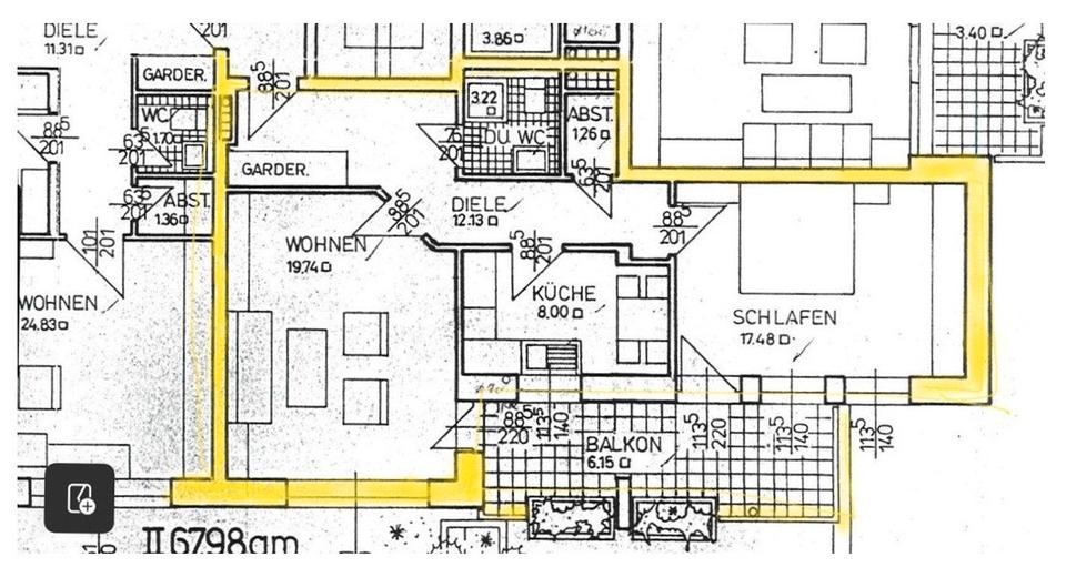 Hochparterre Paderborn - 2 Zimmer, 68 m&sup2;, 195.000&euro; | Angebot:26819345