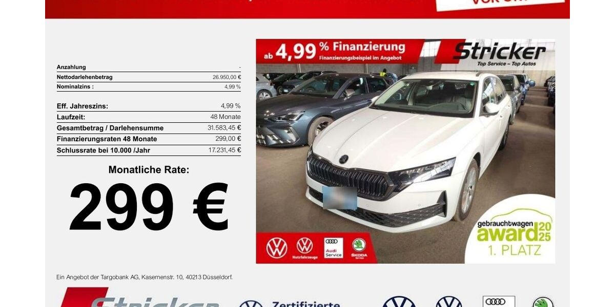 Skoda Octavia 24.415 km 26.949 &euro; Horn-Bad Meinberg 32805