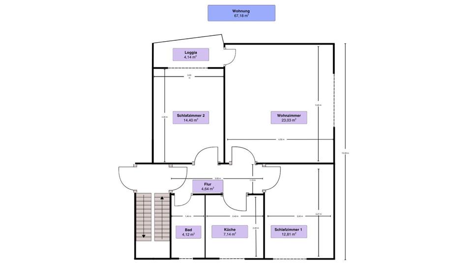 Etagenwohnung Bielefeld Sennestadt - 3 Zimmer, 67 m&sup2;, 139.000&euro; | Angebot:24351248