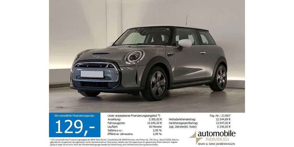 Mini Cooper SE 38.750 km 15.840 &euro; Paderborn 33100