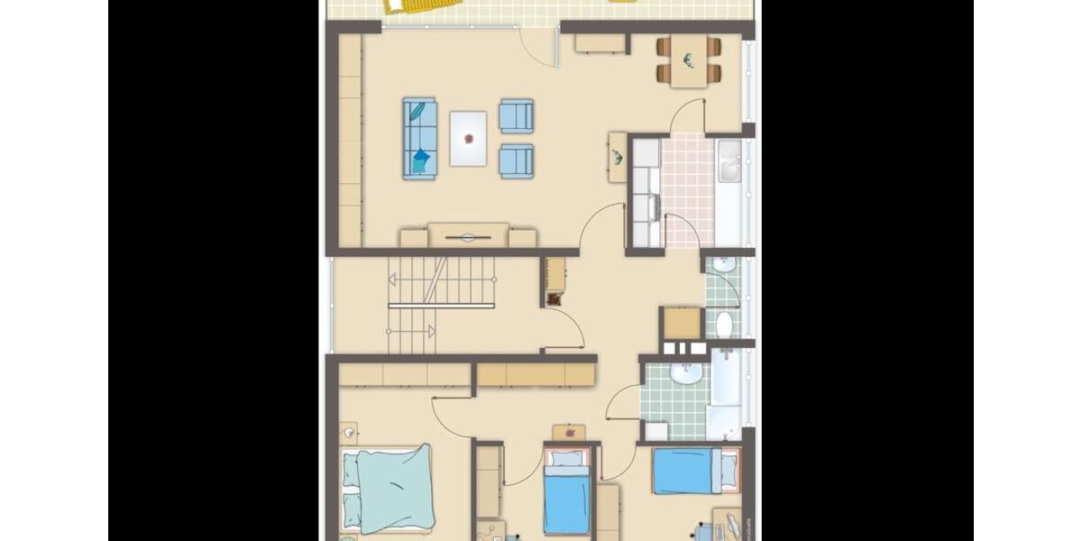 Etagenwohnung Paderborn Elsen - 4 Zimmer, 96 m&sup2;, 960&euro; | Angebot:27546961