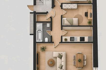 Wohnung Brakel - 3 Zimmer, 86 m&sup2;, 978&euro; | Angebot:27596749