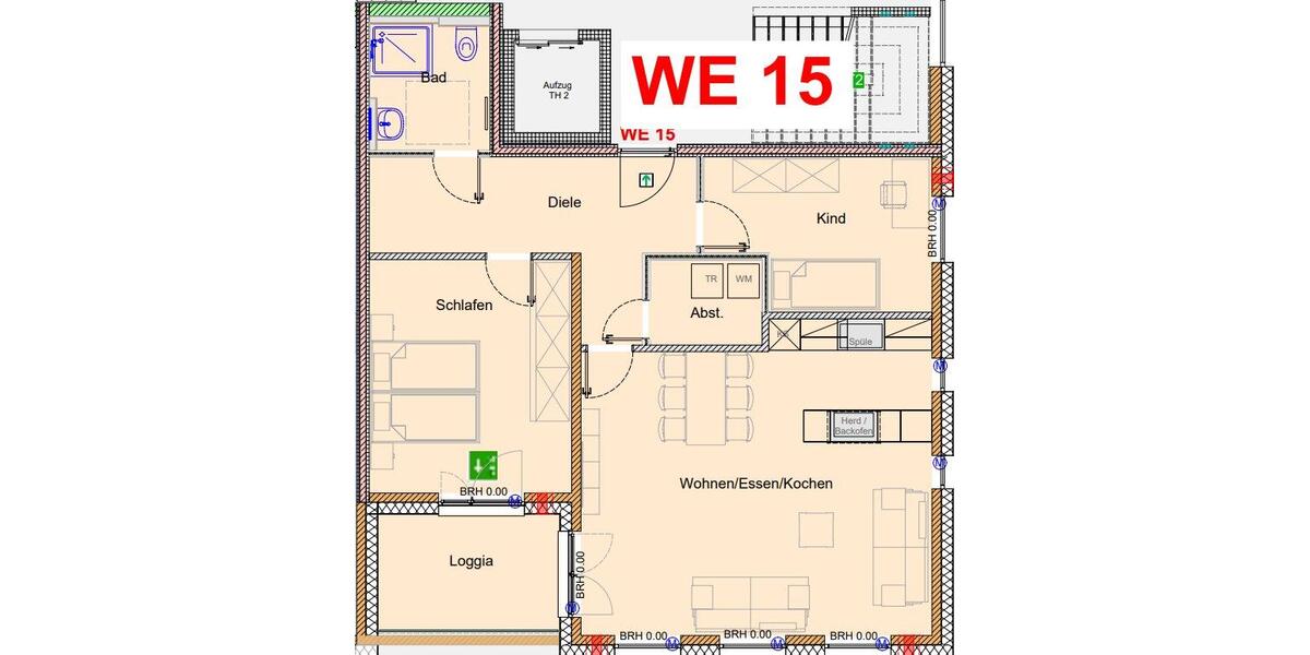 Etagenwohnung Paderborn Neuenbeken - 3 Zimmer, 85 m&sup2;, 1.200&euro; | Angebot:26649215