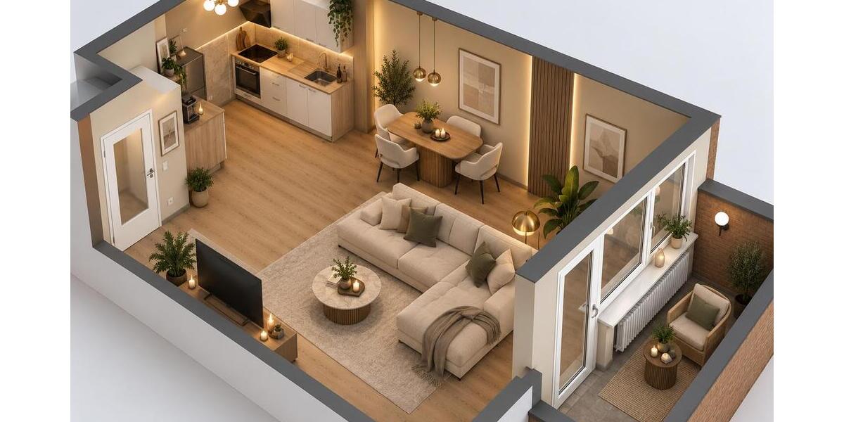Nahe Paderborn - Exklusive 2 Zi.-Wohnung mit Südbalkon & Garten - 2- Willebadessen | Angebot:27531888