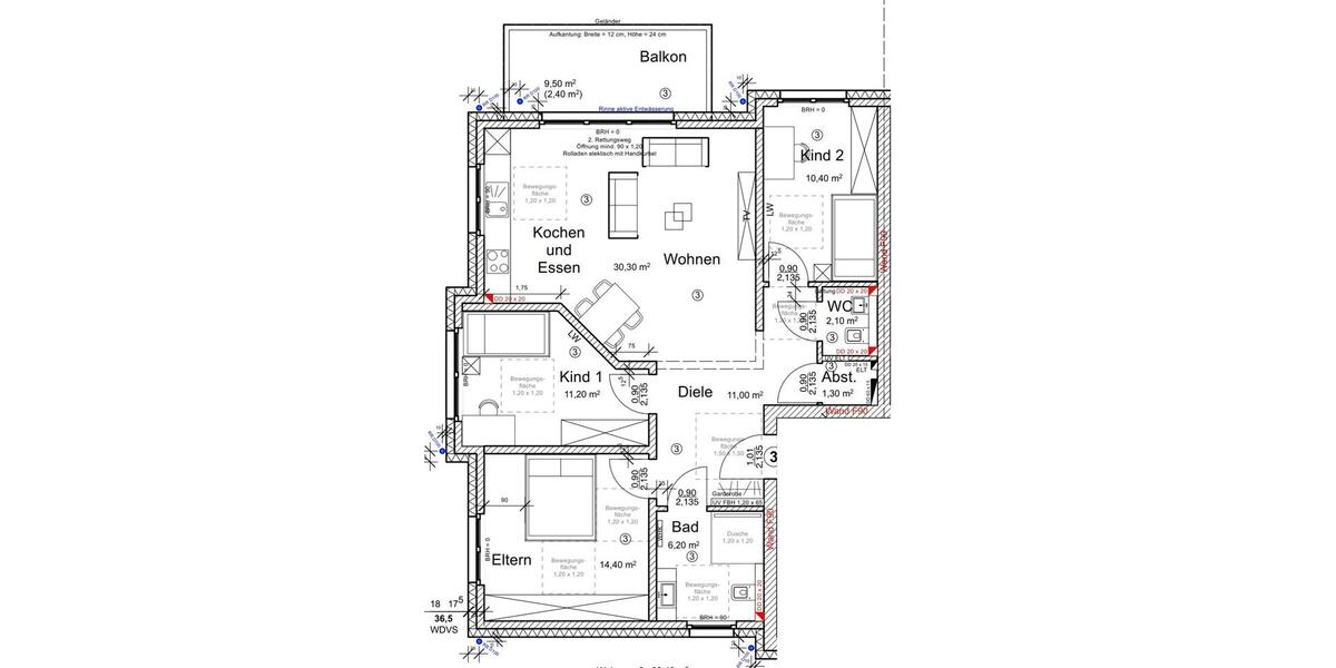 Etagenwohnung Delbrück - 4 Zimmer, 90 m&sup2;, 1.150&euro; | Angebot:26297465