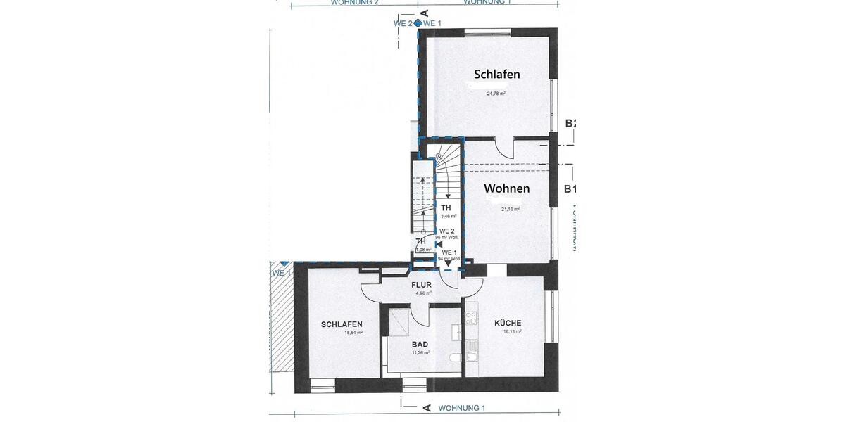 Etagenwohnung Bad Driburg - 3 Zimmer, 73 m&sup2;, 480&euro; | Angebot:26276798