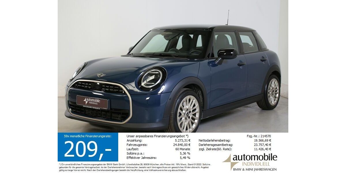 Mini Cooper C 15.000 km 24.740 &euro; Paderborn 33100