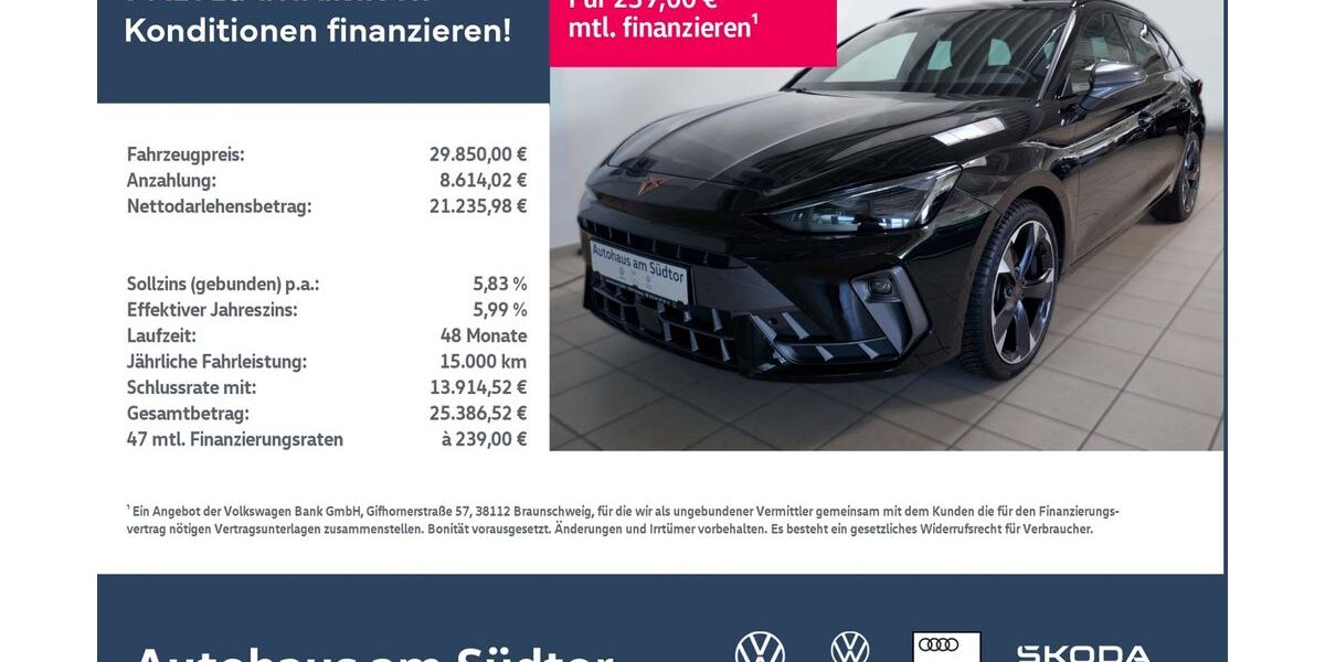 Cupra Leon 26.000 km 28.850 &euro; Rietberg 33397
