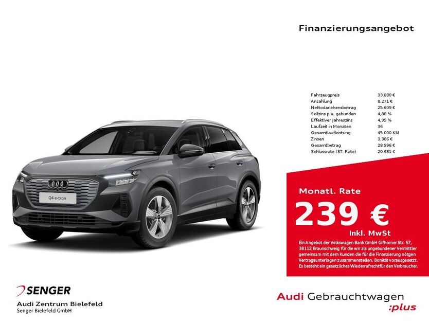 Audi Q4 e-tron 56.480 km 33.880 € Bielefeld 33609