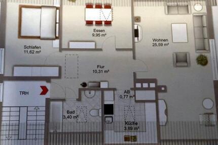 Wohnung Detmold Hakedahl - 3 Zimmer, 66 m&sup2;, 640&euro; | Angebot:24814550